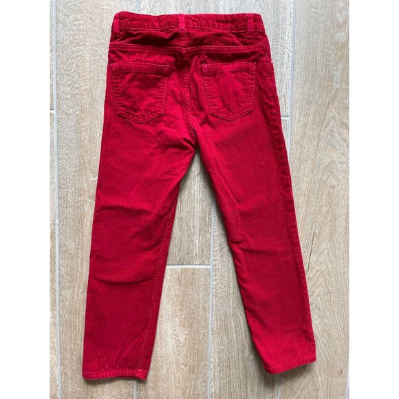Girls H&M L.O.G.G. Slim Fit Red Corduroy Pants Size 6X - Picture 2 of 5